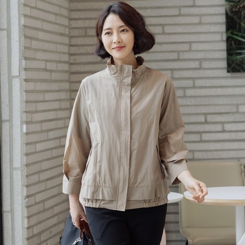 엄마옷 조이마담 J3208 셔링 아이스 점퍼 중년여성의류 - 상품 이미지