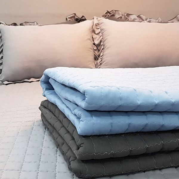 두꺼운 퀸 침대 패드 누빔 워싱 침대 패드 간절기 침구