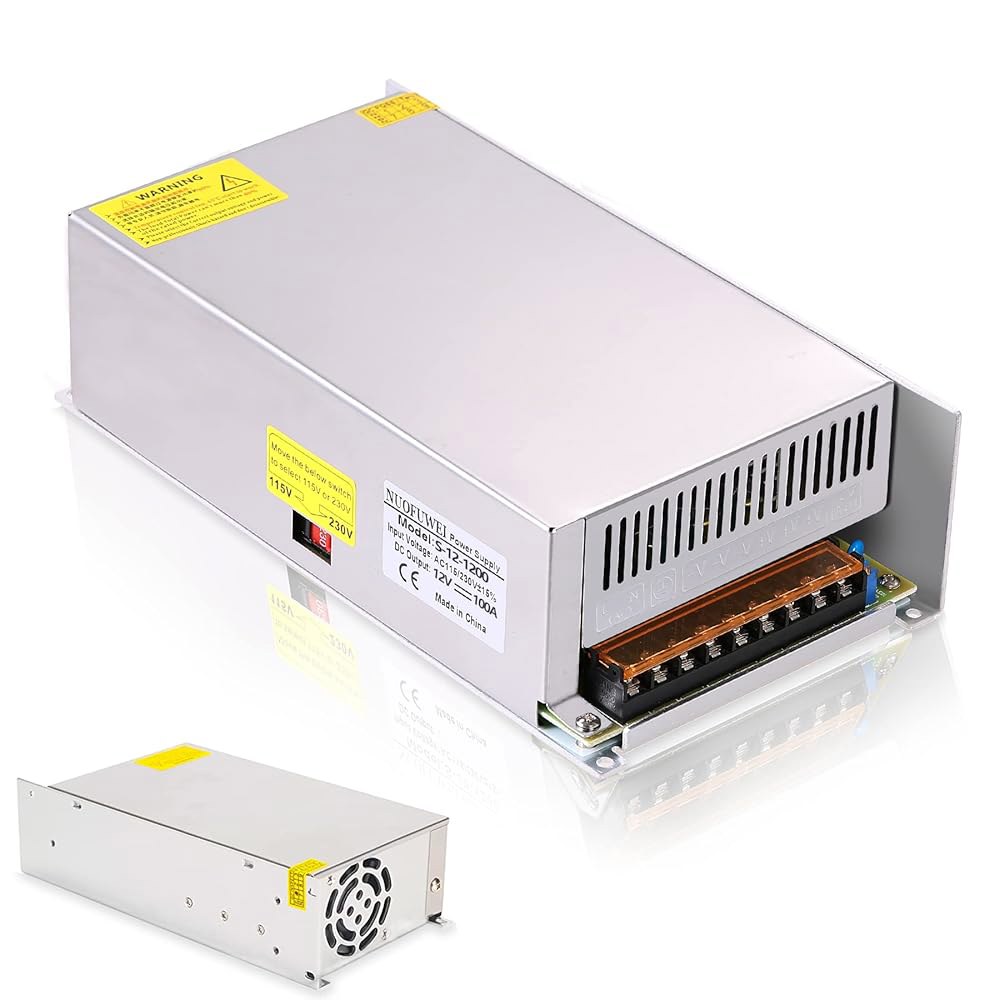 100A 1200W 스위칭 전원 공급 기타 변압기 어댑터 및 AC-DC 12V 110V/220V 스테레오 자동차 PSU 산업용 SMPS LED 카메라 펌프 장치 컨버터 12볼트 - 상품 이미지