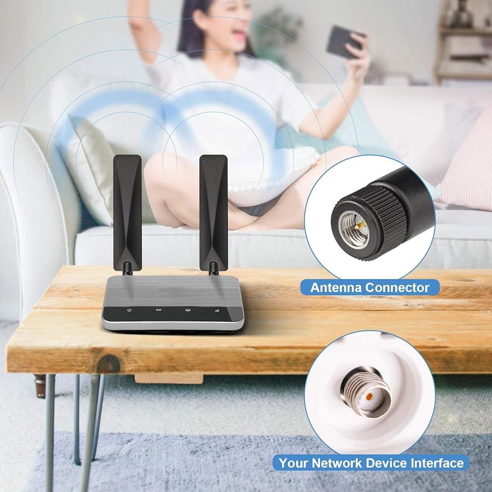 4G LTE 안테나 9dBi SMA 게이트웨이 핫스팟 (10팩) IoT 트레일 CPE 카메라와 라우터 수 셀룰러 무선 호환 게임 산업용 보안 카메라 야외 - 상세 이미지 3