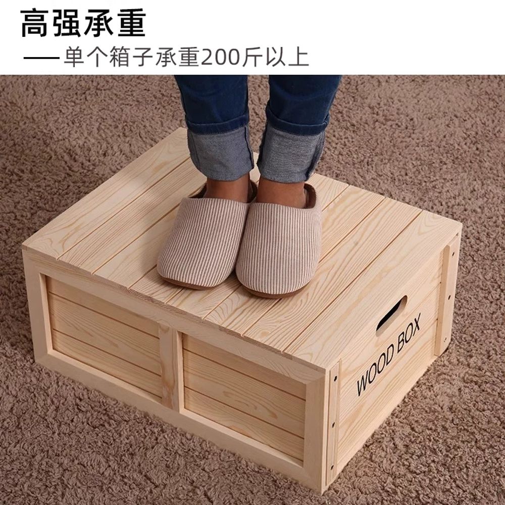 나무상자 오동나무 박스 와인 통나무 큐브 수납 우드 원목 - 상품 이미지