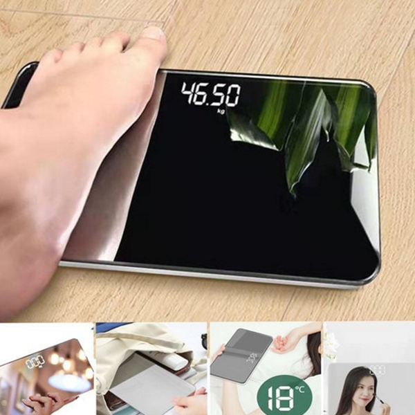 가정용 체중계 인테리어 미러 체중계 다이어트 충전식 유리