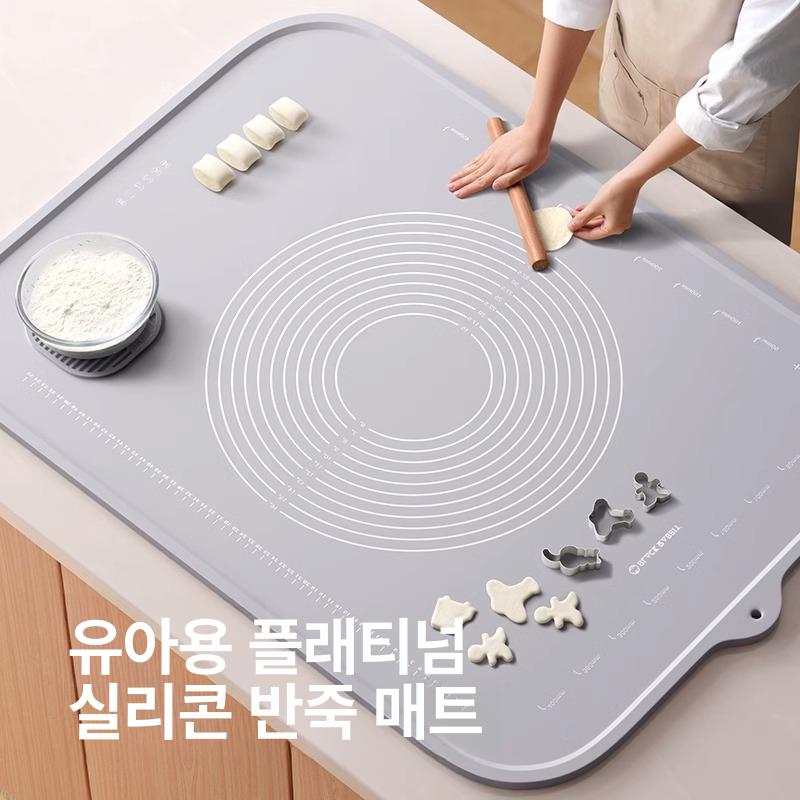 반죽매트 실리콘 베이킹매트 베이킹판 7mm 700g 50 x 70 6세트 C - 상세 이미지 2