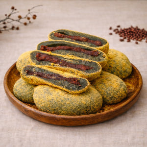 고소한 콩가루 쑥 찹쌀떡 쫀득한 오쟁이떡 60g 30알 1.8kg 맛있게 먹은 솔직 후기 - 상품 이미지 1
