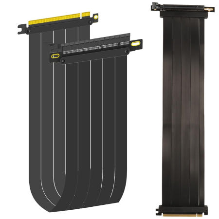 [해외]유니르 PCIE 4.0 X16 라이저 케이블 90도 커넥터가 있는 40cm 접이식 GPU 확장 4세대 GPU용 RTX3090 RTX3080 RTX3070 RTX3060 등.