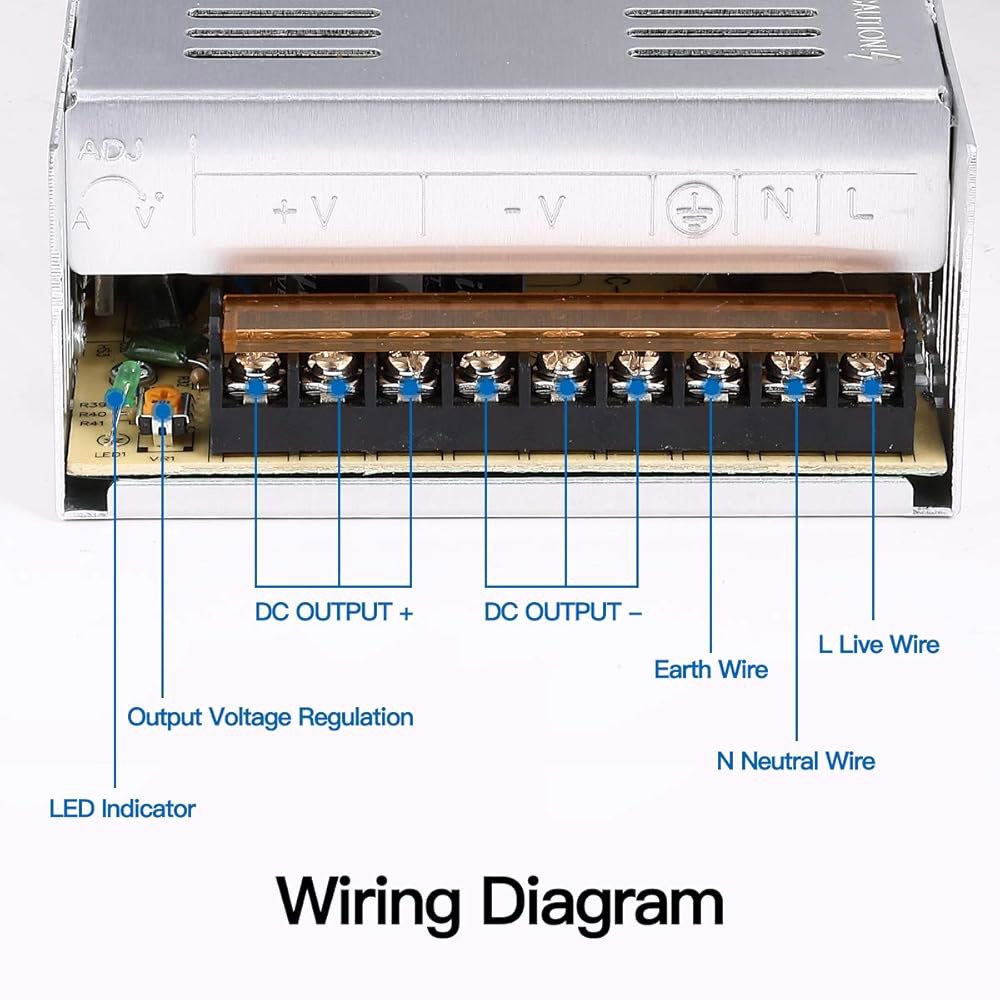 변압기 스위치 AC 110V / DC 220V 컨버터 스위칭 LED 카메라 프린터용 드라이버 라디오, 보안 컴퓨터 3D 20amp 라이트 시스템 CCTV 12V 스트립 to 프로젝 - 상세 이미지 3