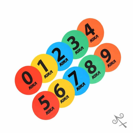 캔캔토토 KXO-R102 숫자 라운드마커 10개입 20cm 스피드훈련 점핑훈련 놀이