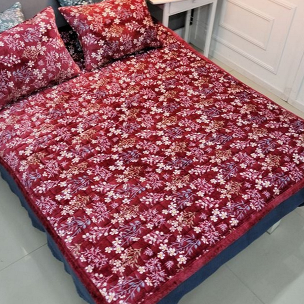 겨울 극세사 패드 누빔 극세사 침대 패드 싱글 침구