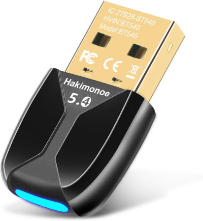SHEN ZHEN XIN HUA TIAN TECHNOLOGY CO.  LTD [해외]하키모노에 업그레이드된 PC용 USB 블루투스 5.4 어댑터 노트북 데스크톱 윈도우 11 10 8.1 7용 무선 동글 플러그 앤 플레이 헤드폰 헤드셋 스피커 마우스 키보드