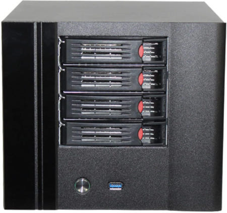 KCMconmey 4 + 2 Bay DIY NAS 케이스 x 2.5 ′′ / 3.5 트레이 내부 베이. MB ITX. PSU Flex. 전면 USB 3.0 12cm 섀시 팬 핫