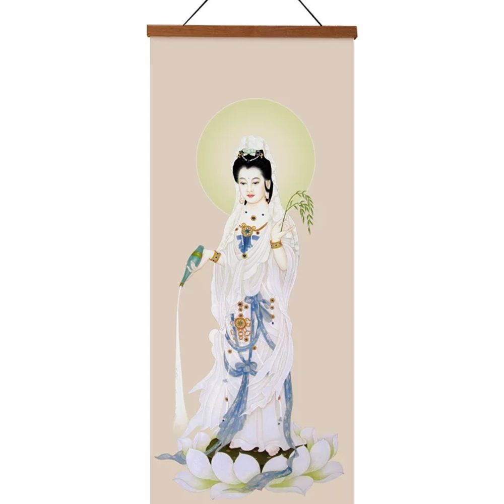 선녀 탱화 대형 큐빅 사찰 종교 선물 불교 그림 - 상품 이미지