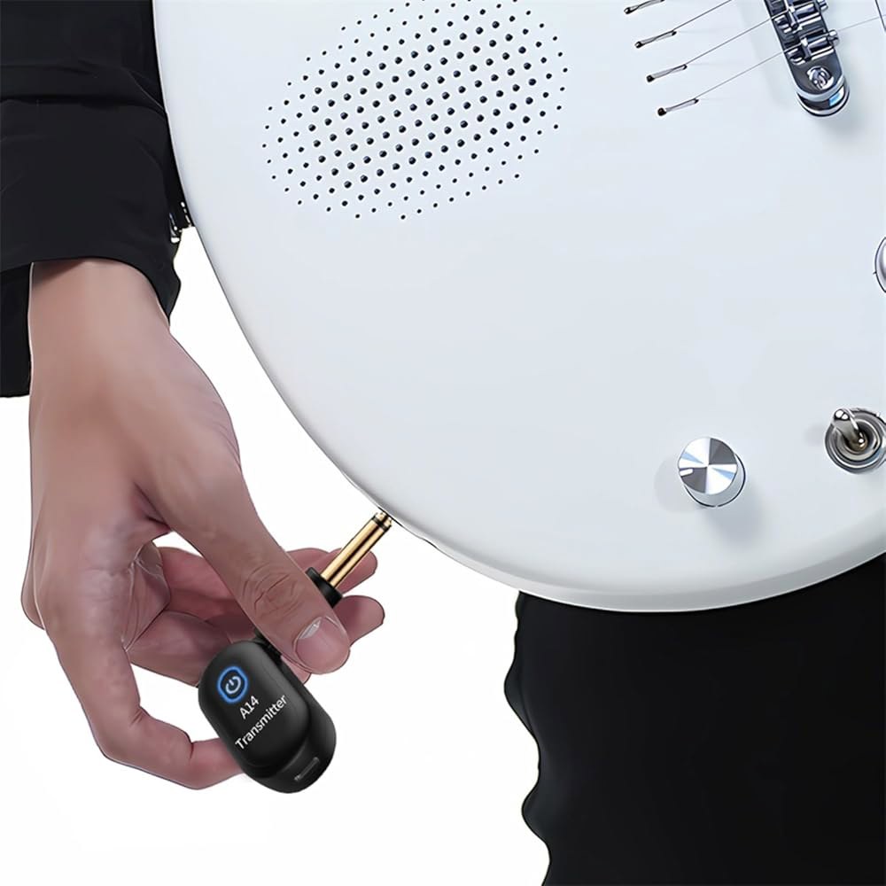 기타 시스템 2.4GHz, 충전식 오디오 송신기 및 수신기, 기타, 베이스 전기 악기 키트용 90 회전 가능 - 상세 이미지 2