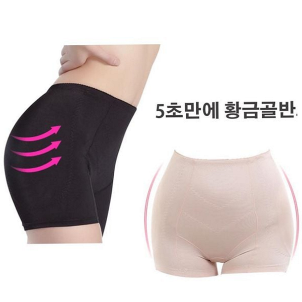 힙업 여성 보정 거들 패드 엉뽕 팬티 여성용 하이 - 상품 이미지