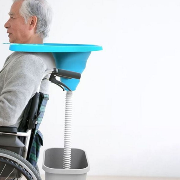 휴대용 노인 세발기 누워서 접이식 세발기 어르신 머리감기