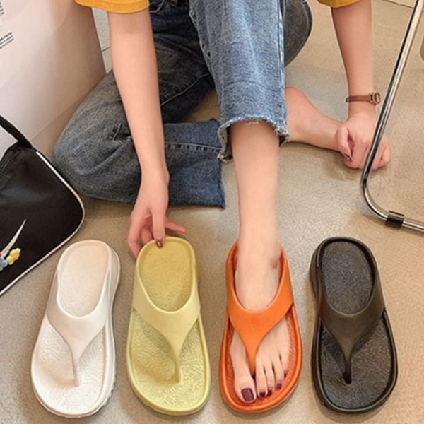 데일리 커플 플립플랍 푹신한 여성 조리 가벼운 물놀이 비치 - 상품 이미지