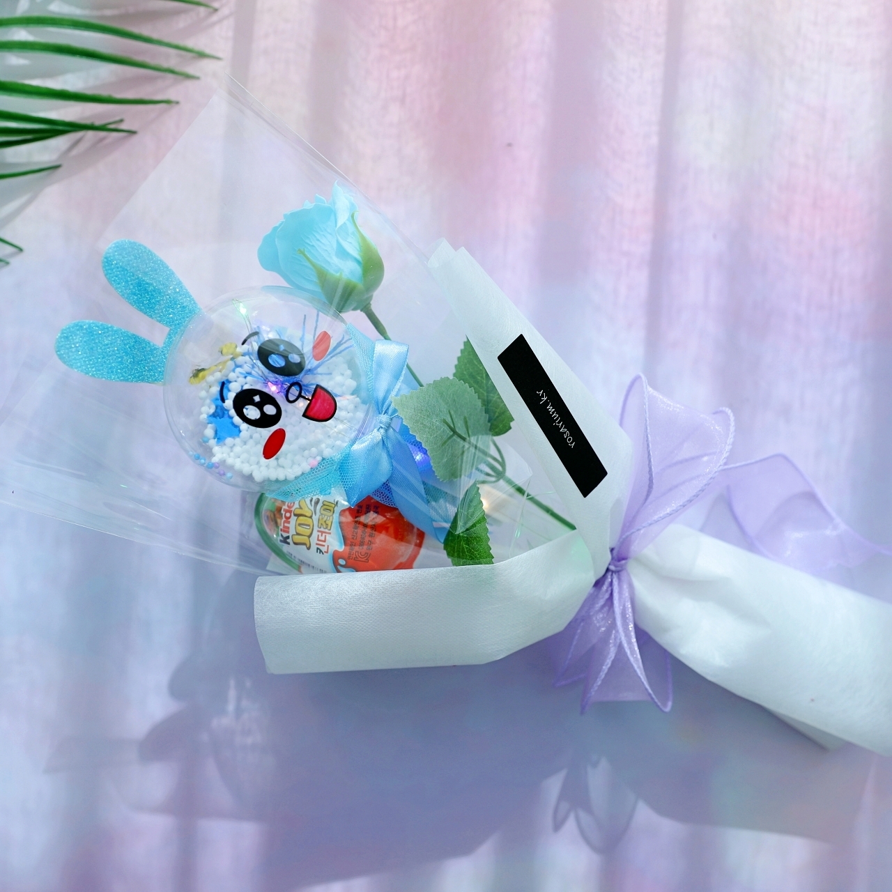LED 꽃한송이 킨더조이 꽃다발 장미 졸업식 학예회 발표회 연주회 - 상세 이미지 5