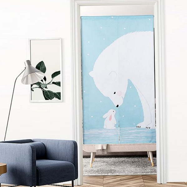 귀여운 가림막 커튼 현관문 현관 가림막 주방 방문