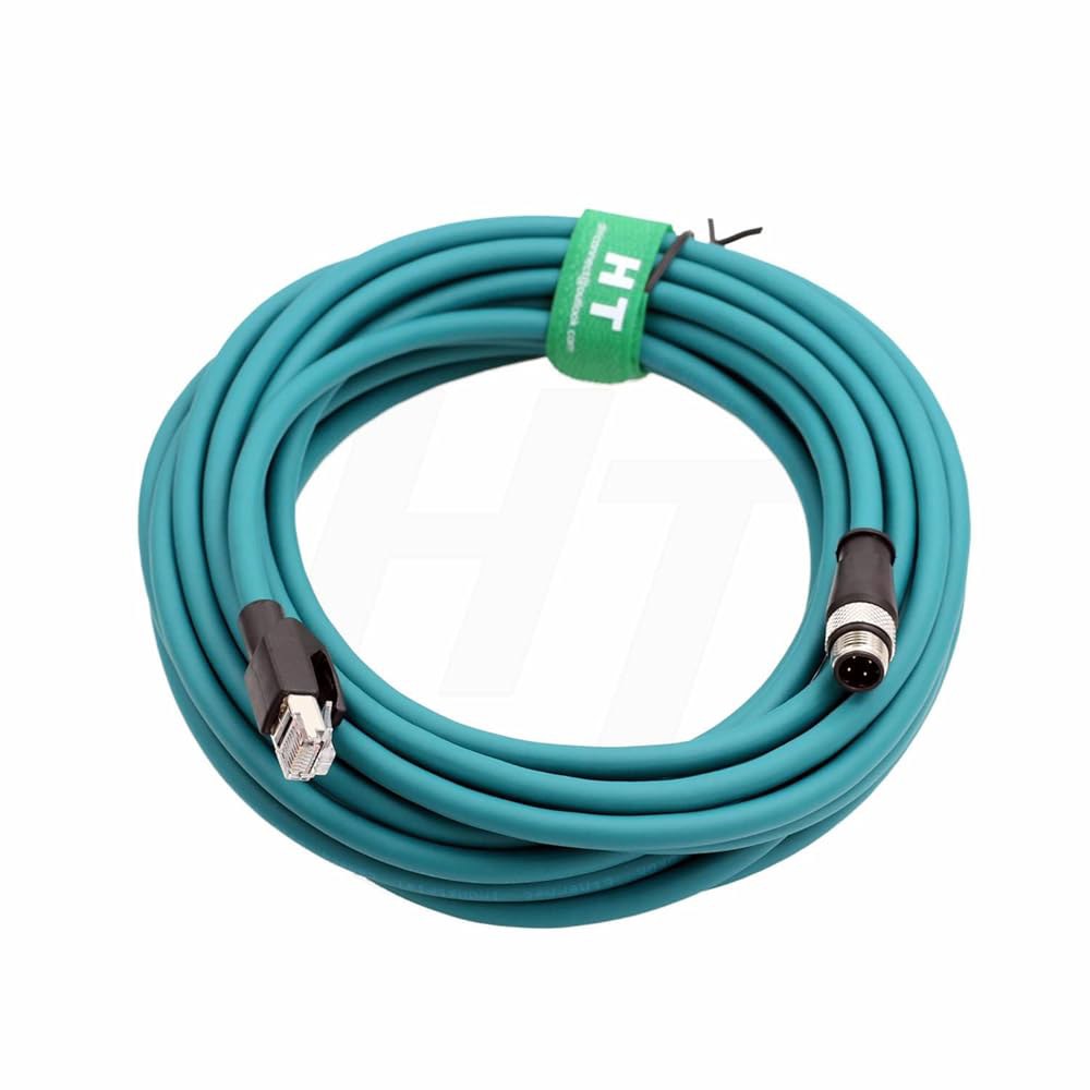 M12 4핀 D-코드 RJ45 CAT5e 매트릭스 DS5110 스캐너 네트워크 210N 300N 센서 DS2100N 410N 450 20m 비전 DS2400N 전원 데이터로그 Pr - 상품 이미지