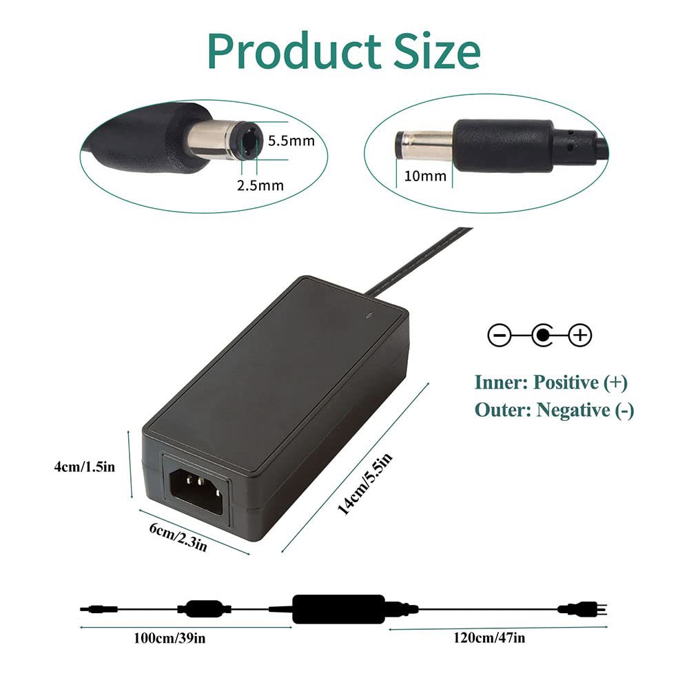 24V 전원 공급 장치 5A 5.5mm 어댑터 100-240V LCD 변압기, X 모니터용 AC - 2A 플러그 CCTV 조명 LED DC 포함 카메라 AC/DC 스위칭 스트립 - 상세 이미지 3