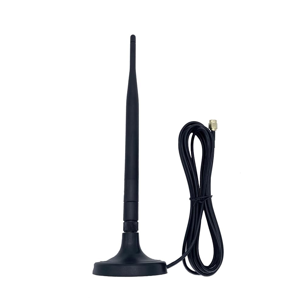 VOONOA 2.4GHz Wi-Fi 안테나, 3m(10피트) 케이블, SMA 컴퓨터 수 베이스 카메라용 안테나 네트워크 연장 무선 부스터 PC 라우터 커넥터 백업 마그네틱 데스크탑 - 상품 이미지