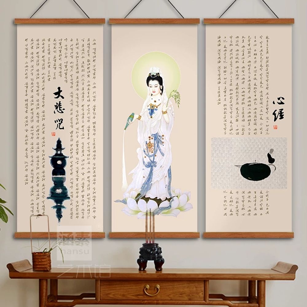 선녀 탱화 대형 큐빅 사찰 종교 선물 불교 그림 - 상세 이미지 5