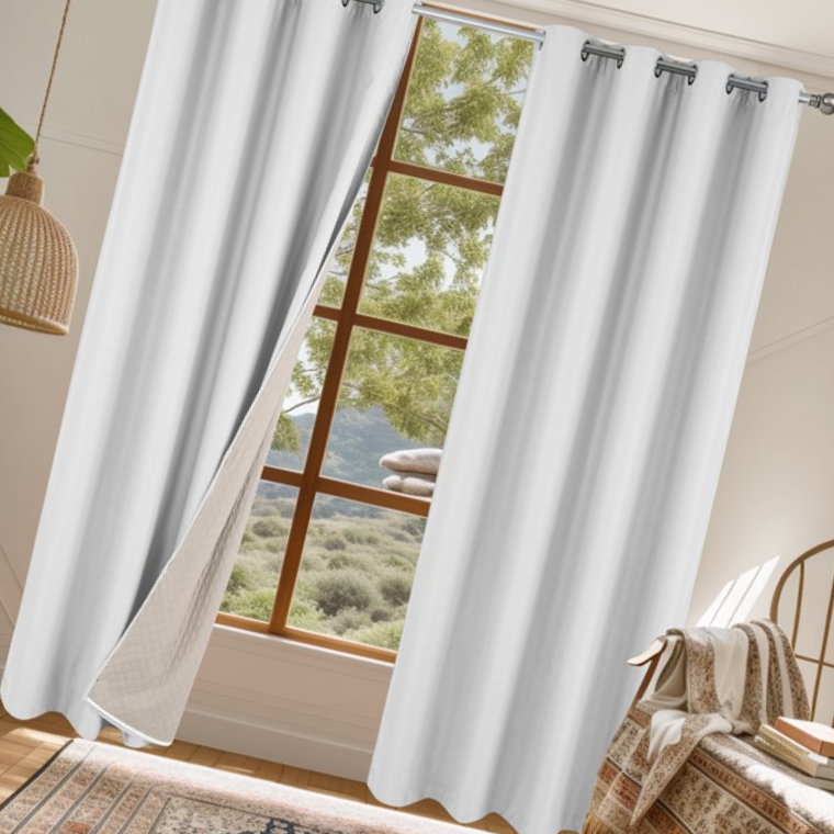 겨울 방한커튼 누빔 3중 바람막이 겨울용 암막커튼