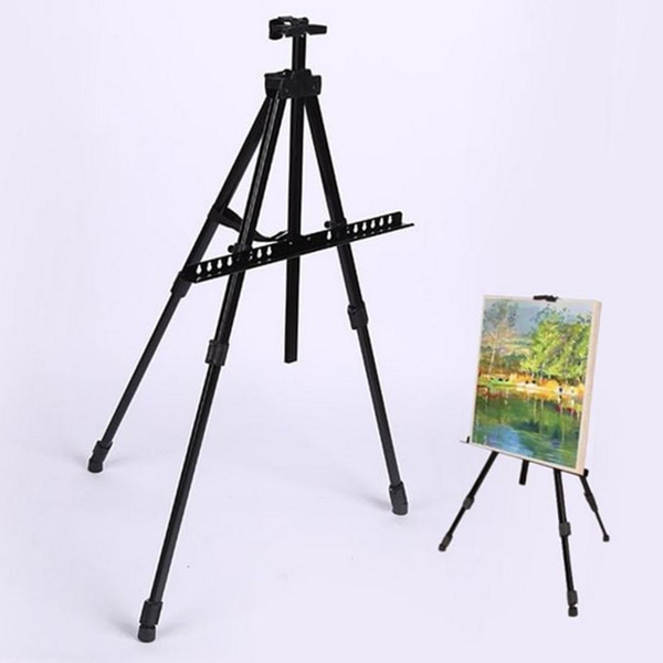 3단 접이식 이젤 스케치 휴대용 이젤 가벼운 거치대 미술용 야외 - 상품 이미지