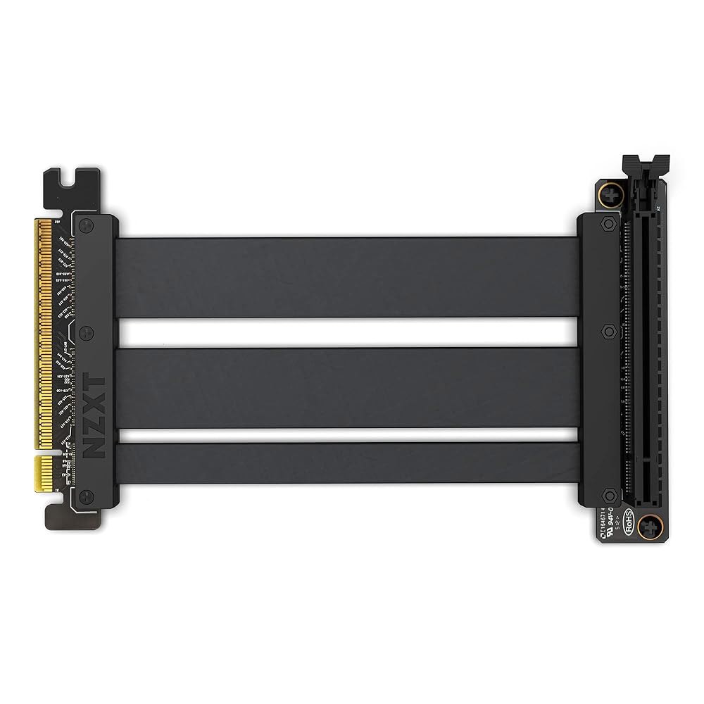 NZXT PCIe 4.0x16 라이저 케이블 - AB-RC200-B1 유연하고 차폐된 고속 성능 길이 200mm - 상세 이미지 2