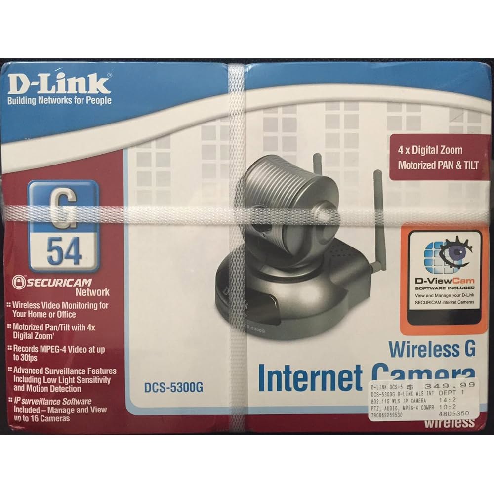 D-Link DCS-5300 10/100 팬/틸트 네트워크 카메라 인터넷 - 상품 이미지