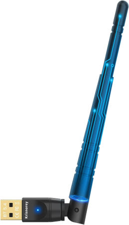 SHEN ZHEN XIN HUA TIAN TECHNOLOGY CO.  LTD [해외]크리스노레이 롱레인지 업그레이드된 PC용 블루투스 5.4 어댑터 Windows 11/10/8.1/7 노트북 리눅스 데스크톱 플러그 앤 페어 키보드 마우스 BT5.4-BT54