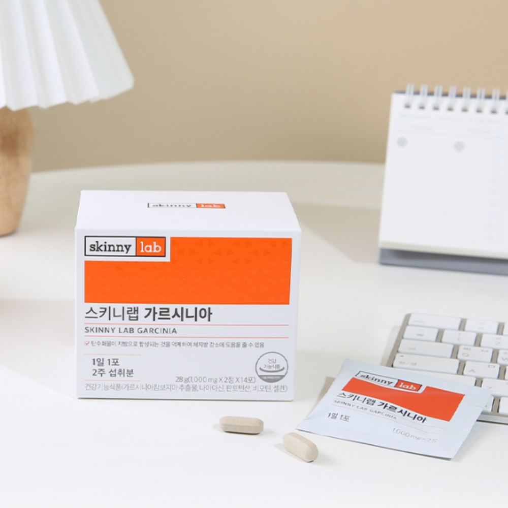 스키니랩 가르시니아 HCA 1000mg 탄수화물 지방전환 억제 체지방감소 14포, 1개 - 상품 이미지
