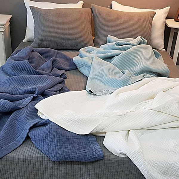 베이직 누빔 이불 피그먼트 여름 이불 순면 패드