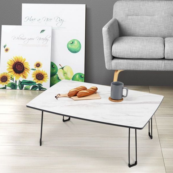 원형 좌식 테이블 접이식 거실 테이블 티테이블 마블