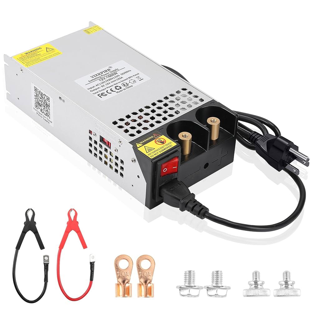 VIXKPIRR DC 12V 125A 1500W 펌프 컨버터 스위치 - 모터 스테레오 3D 공급 프린터용 전원 어댑터 자동차 AC 변압기 CCTV 장치 장치, 보안 카메라 SMPS - 상품 이미지