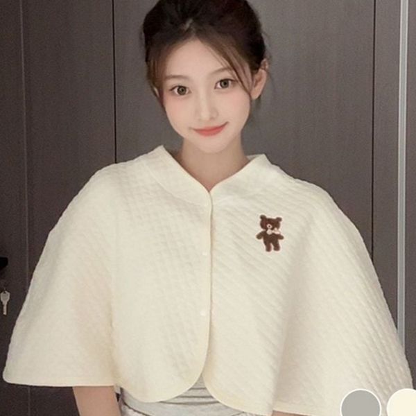 다용도 사계절 어깨 케이프 곰돌이 패션 어깨 케이프 가리개 - 상품 이미지