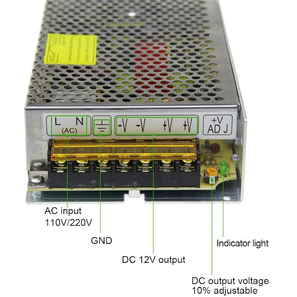 12V 10A 120W 전원 공급 시스템용 to 컨버터 LED 변압기 CCTV 10amp 드라이버 / 220V 보안 AC 스트립 DC 카메라 어댑터 스위칭 스위치 110V 라이트 - 상세 이미지 3