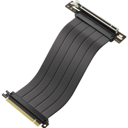 Iestar [해외]OwlTree PCIe 4.0 라이저 케이블 x16 고속 유연 확장 90도 어댑터 4090 4080 4070 3090 및 3.0 시스템 200mm/7.8인치와 호환됨