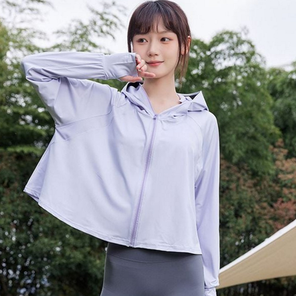 자외선 여자 바람막이 냉감 여성 바람막이 차단 집업 야외 여름 - 상품 이미지