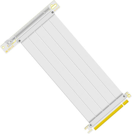 [해외]LDPCSJ PCIe 4.0 X16 라이저 케이블 길이 200mm 90도 직각 차폐 고속 GPU 확장 예를 들어 RTX4090 RTX3060 White