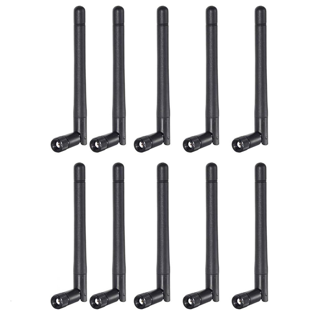 듀얼 밴드 Wi-Fi 2.4GHz 5GHz 카메라 비디오 MIMO 라우터 수 보안 감시용 (10팩) 네트워크 안테나 3dBi 5.8GHz IP RP-SMA 카드 무선 어댑터 USB - 상품 이미지