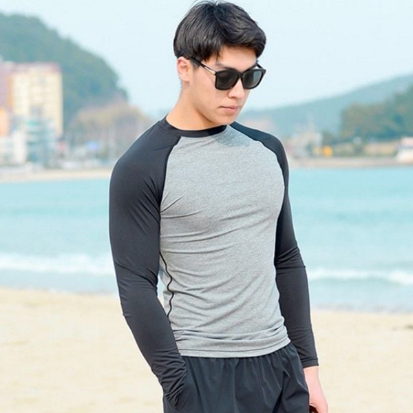 스포츠 남성 래시가드 서핑복 남성 래시가드 티셔츠 수상 수영복 - 상품 이미지
