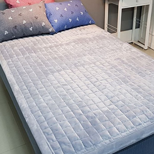 싱글 극세사 패드 누빔 겨울 침대 패드 카페트 침구