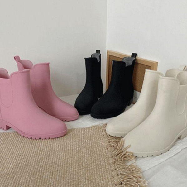 데 여성 첼시 부츠 장마용 여성 레인 부츠 방수 장화