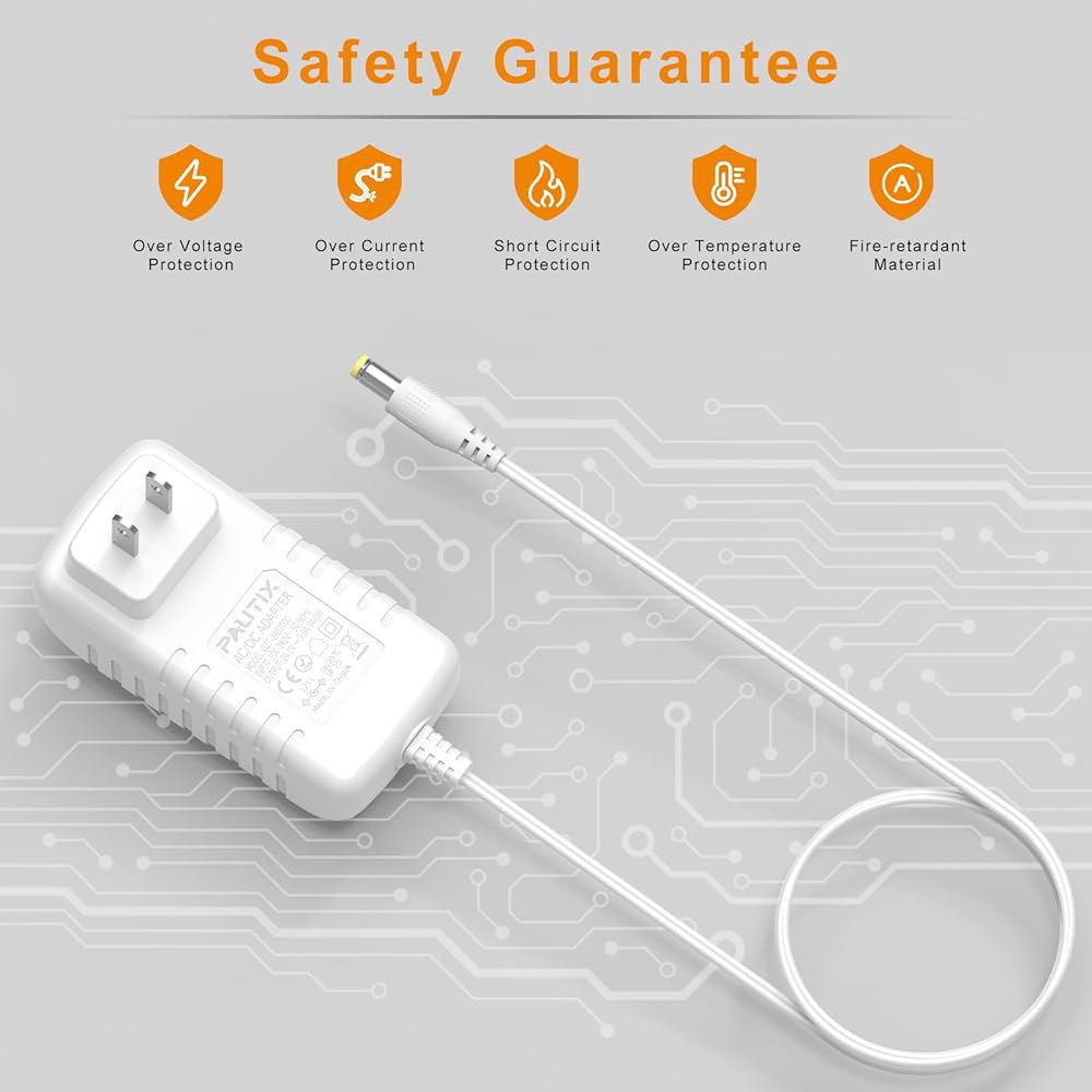 PAUTIX 24V DC 전원 공급 미국 컨버터 2.1mm AC 입력 24볼트 CCTV 카메라용 100-240V - 5.5 LED 84W 플러그 어댑터 3.5A 변압기 x 스트립, - 상세 이미지 3
