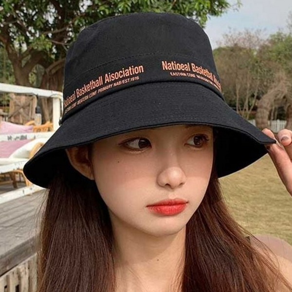 레터링 남녀공용 버킷 햇 데 남녀공용 벙거지 남자 여자 여름 - 상품 이미지