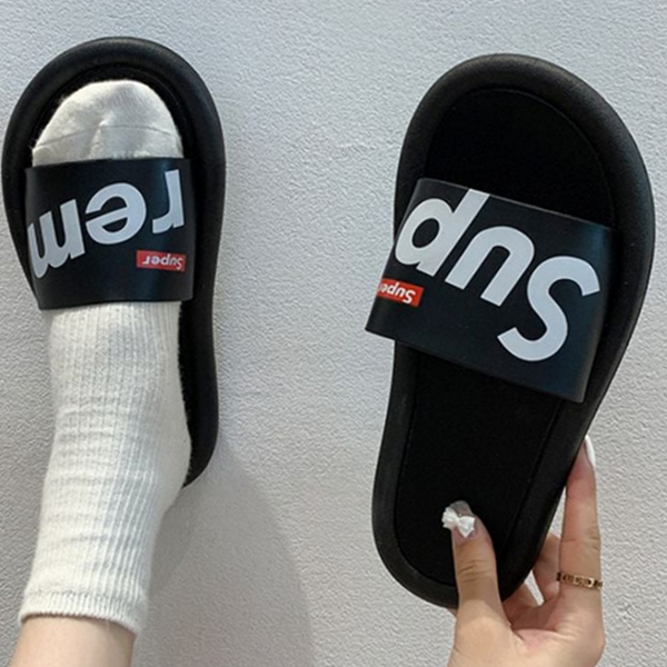 커플 남여공용 실내화 사무실 여성 실내화 고무 거실 - 상품 이미지