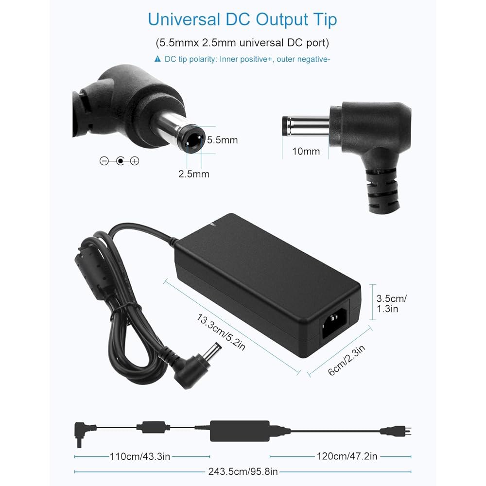 8A 96W AC 어댑터 100-240V 5A 6A DC12V CCTV 프린터용 조명 카메라 장치 DC 8Amp 50-60Hz 팬 LED 변압기 to 공급 전원 5.5x2.5mm - 상세 이미지 3