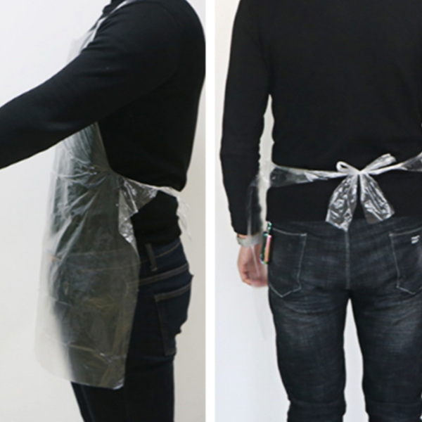 방수 일회용 앞치마 위생 비닐 앞치마 요리용 작업용 주방 식당