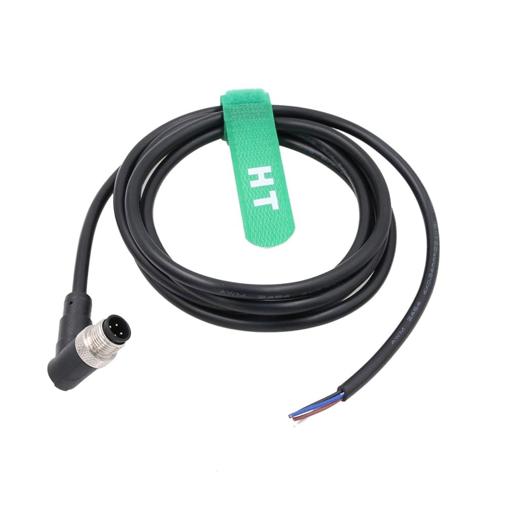 HangTon 산업용 M12 A 코드 전원 센서 8m 케이블, 장치 데이터용 Profibus 수 자동화 4핀 IO 액추에이터 네트워크 링크 오픈 와이어 카메라 - 상세 이미지 3