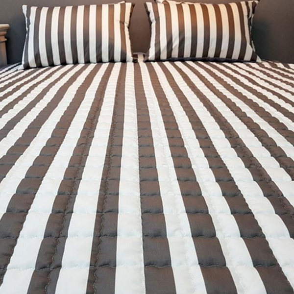 누빔 순면 침대 패드 줄무늬 슈퍼 싱글 패드 카페트 겨울